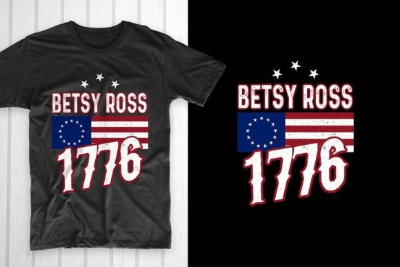 Betsy Ross 1776 Graphics for T-Shirt Designs & Brand Identity