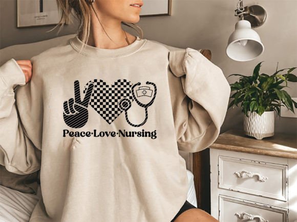 Peace Love Nursing SVG: Graphics for T-Shirt Designs