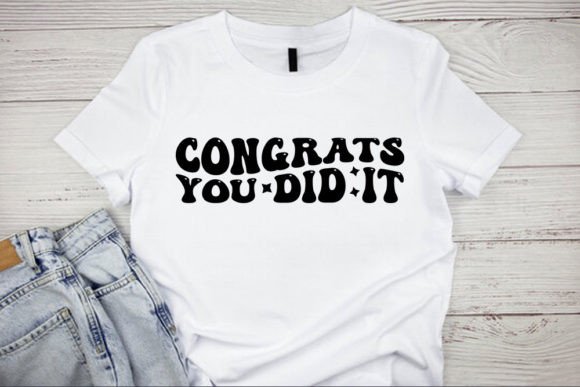 Retro Graduation SVG Design: Graphics for T-Shirt Designs & Editorial Use