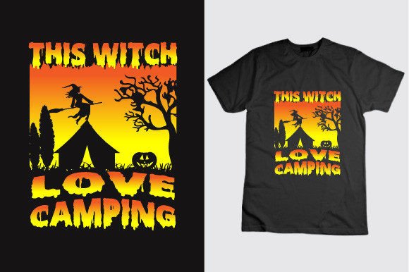 This Witch Love Camping Halloween Day Graphics