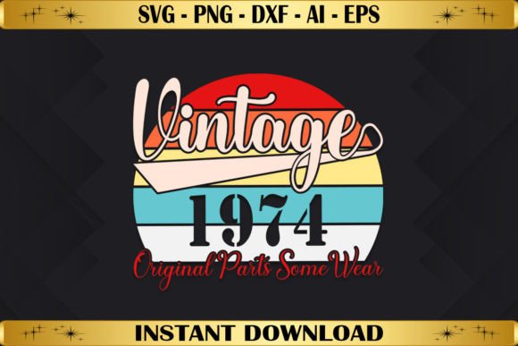 Vintage 1974 Original Parts Some Wear Graphics